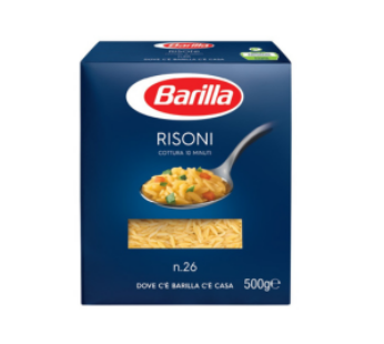 Barilla Risoni 500Grm